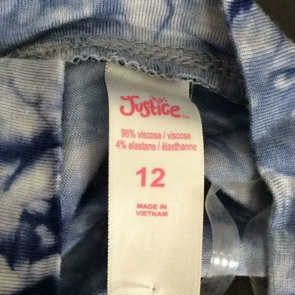 Justice blue tie-dye dress size 12